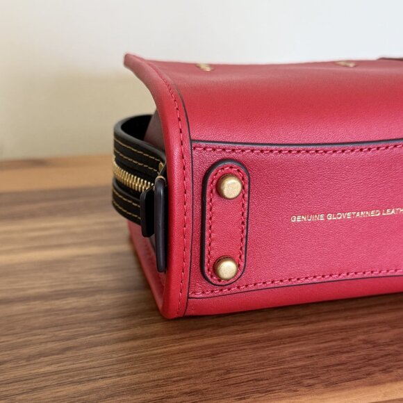 COACH Rogue Bag 12 In Colorblock CC482 NWT/NWOT leather red - Picture 8 of 13